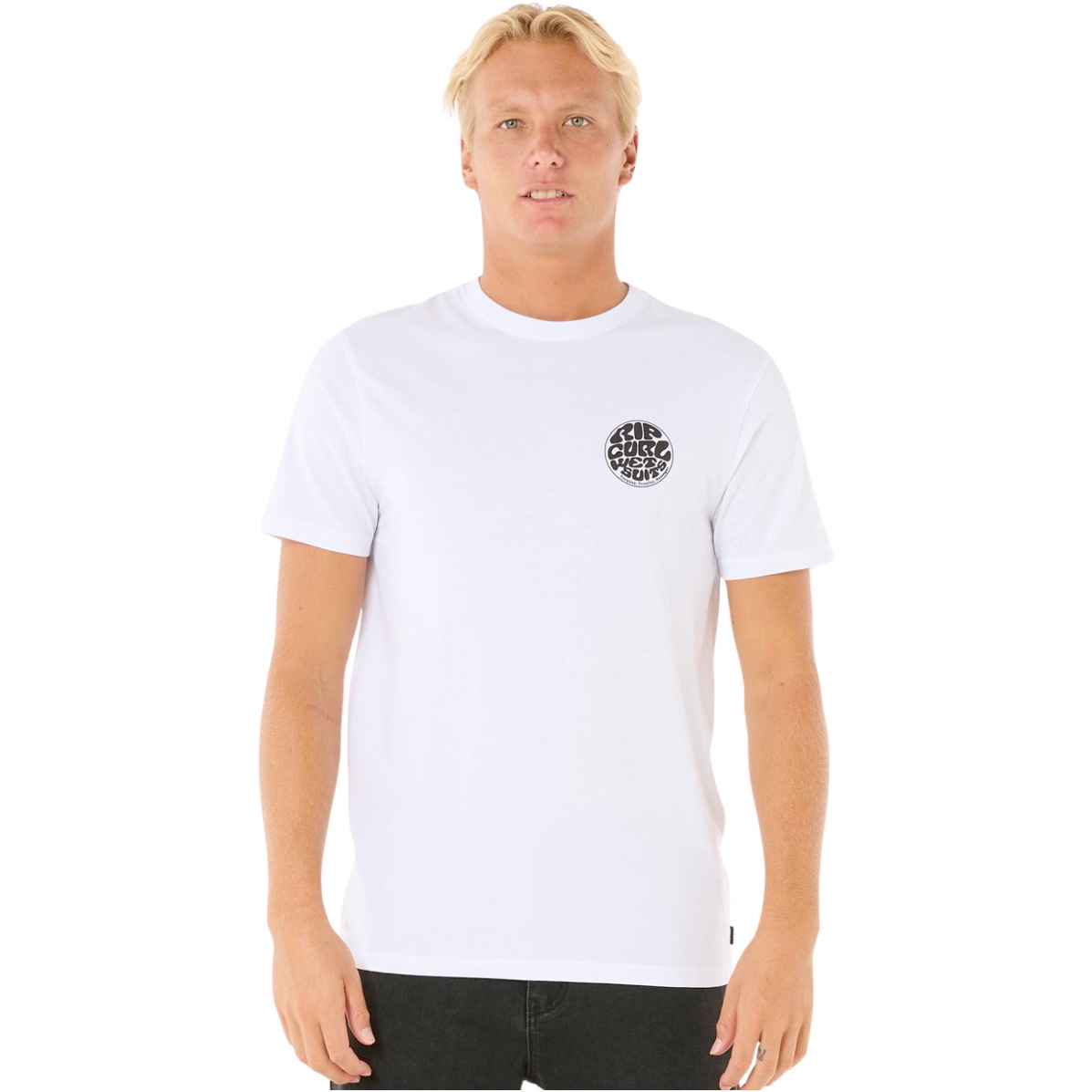 2026 Rip Curl Mens Wettie Icon Tee 10VMTE - Optical White